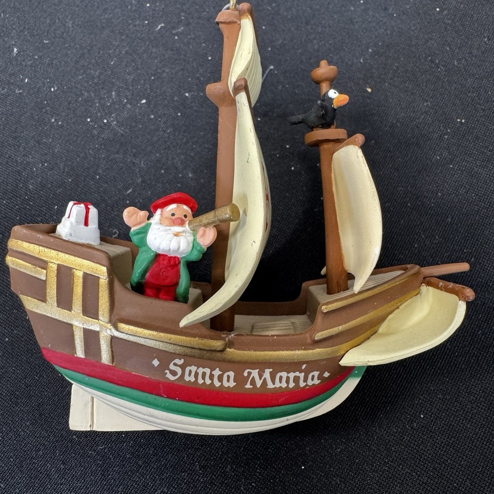 Hallmark Keepsake Ornament Santa Maria American Commemorative (1992)